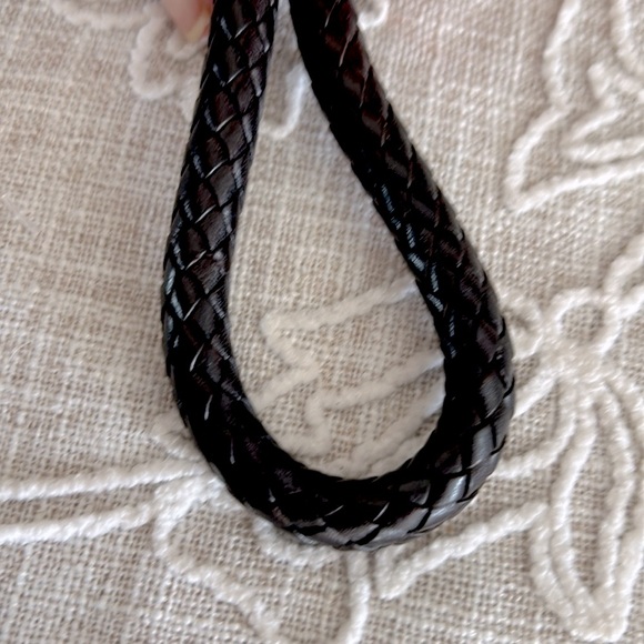 Brighton EUC Raffia Green Woven/Brown Leather Shoulder Bag - Picture 11 of 16